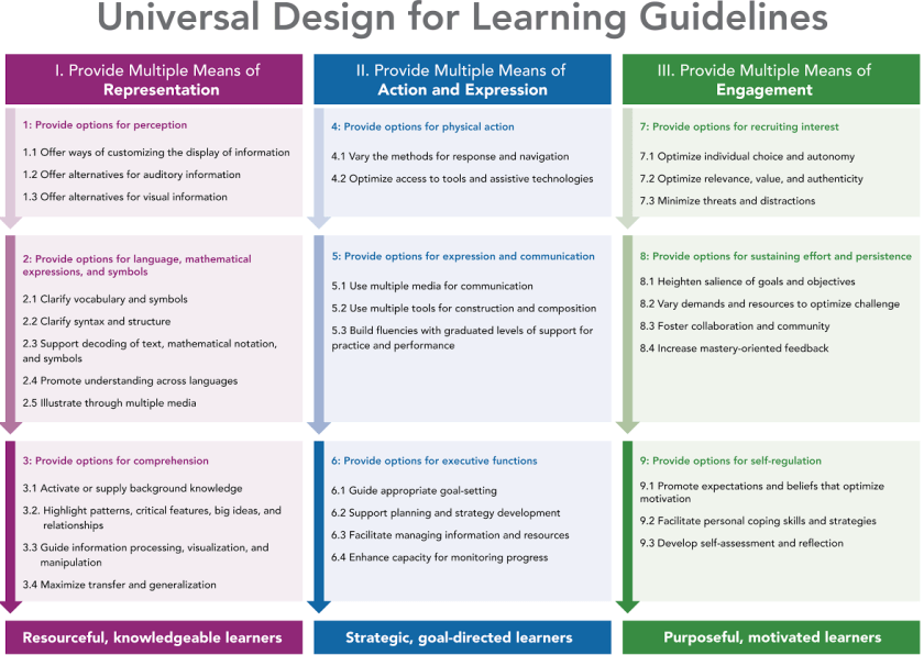udl guidelines